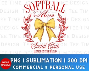 Softbal Mom Social Club, softbalseizoen png Softbalseizoen Sports Coquette Bow Social Club png Trendy softbal, Girls Club Esthetic Softball Mama