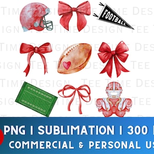 Coquette Football PNG, Coquette Football Bow png, Football png, Gameday Coquette, Coquette Sports, Coquette Football Mom png, Red Bow png