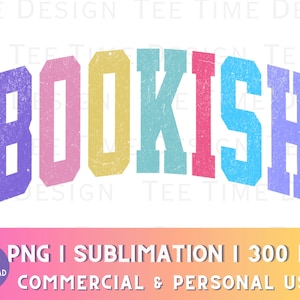 PNG de libros desgastados, PNG de letras universitarias grunge, PNG de amantes de los libros, PNG de productos de libros de moda, Diseño de sublimación, Descarga digital, Libro