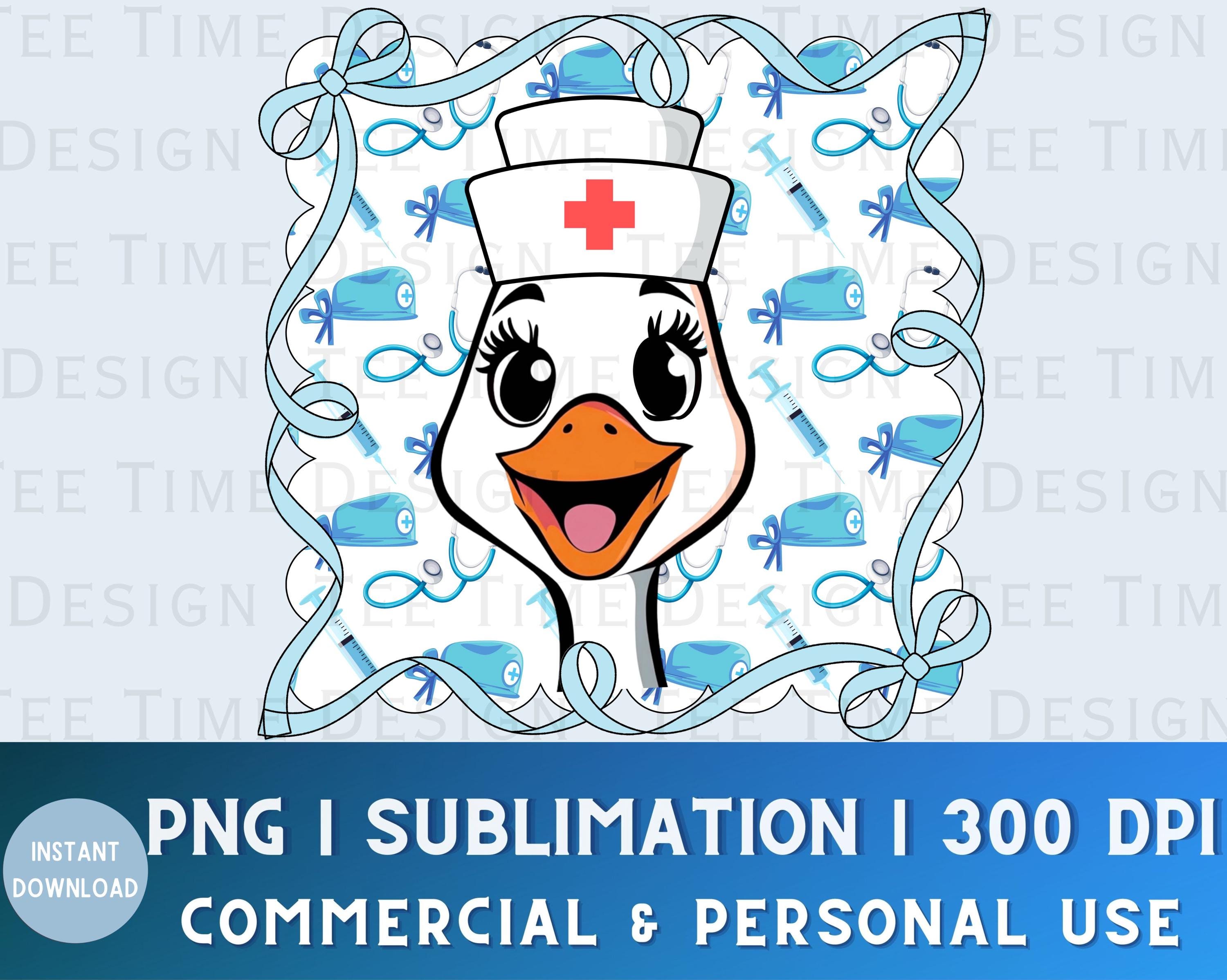 Silly Goose Surgical Nurse PNG, Coquette Nurse Bow Png, Funny Emergency ...
