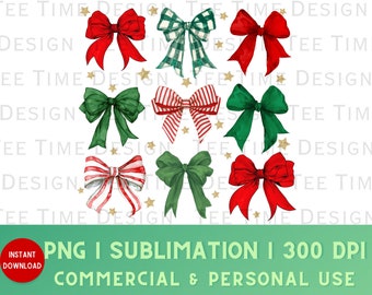 Coquette Christmas PNG, Christmas Bows png, Trendy Christmas png, DTF png transfer, Holiday Coquette png, Christmas Girly png, Aesthetic png
