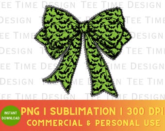 Halloween Coquette Bow PNG: Spooky Bats Lacey Graphic (Digital Download)