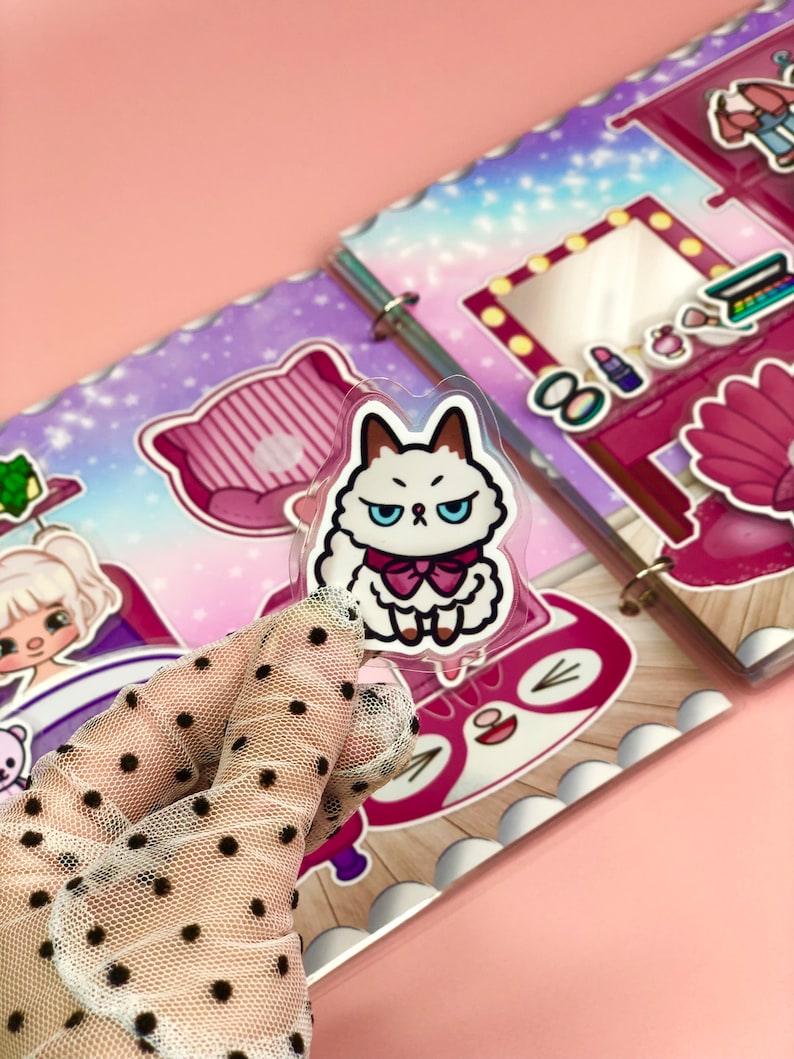 Busybook Toca Boca Life - Pink Dream, Paper house, Toddler Activity, Cartoon Characters image 3
