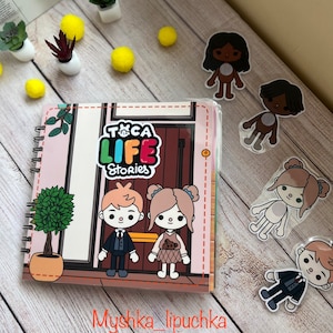 Livre d'activités Toca Boca Life Stories : Maison, poupées en papier, activités pour tout-petits, jouets de voyage, jeu de société, jouets Montessori