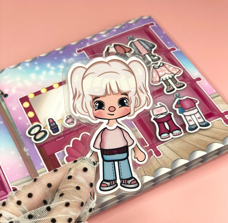 Busybook Toca Boca Life - Pink Dream, Paper house, Toddler Activity, Cartoon Characters image 5