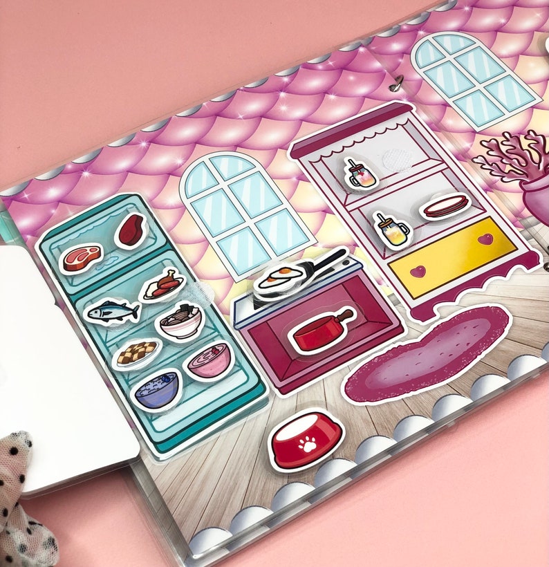 Busybook Toca Boca Life - Pink Dream, Paper house, Toddler Activity, Cartoon Characters image 8