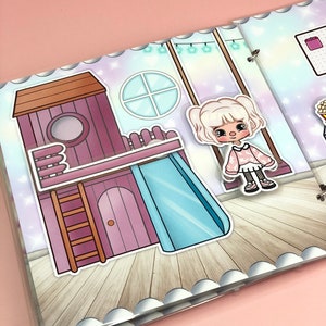 Busybook Toca Boca Life - Pink Dream, Paper house, Toddler Activity, Cartoon Characters image 10