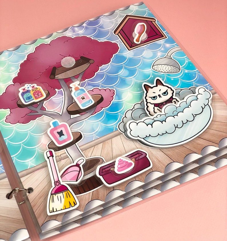 Busybook Toca Boca Life - Pink Dream, Paper house, Toddler Activity, Cartoon Characters image 7