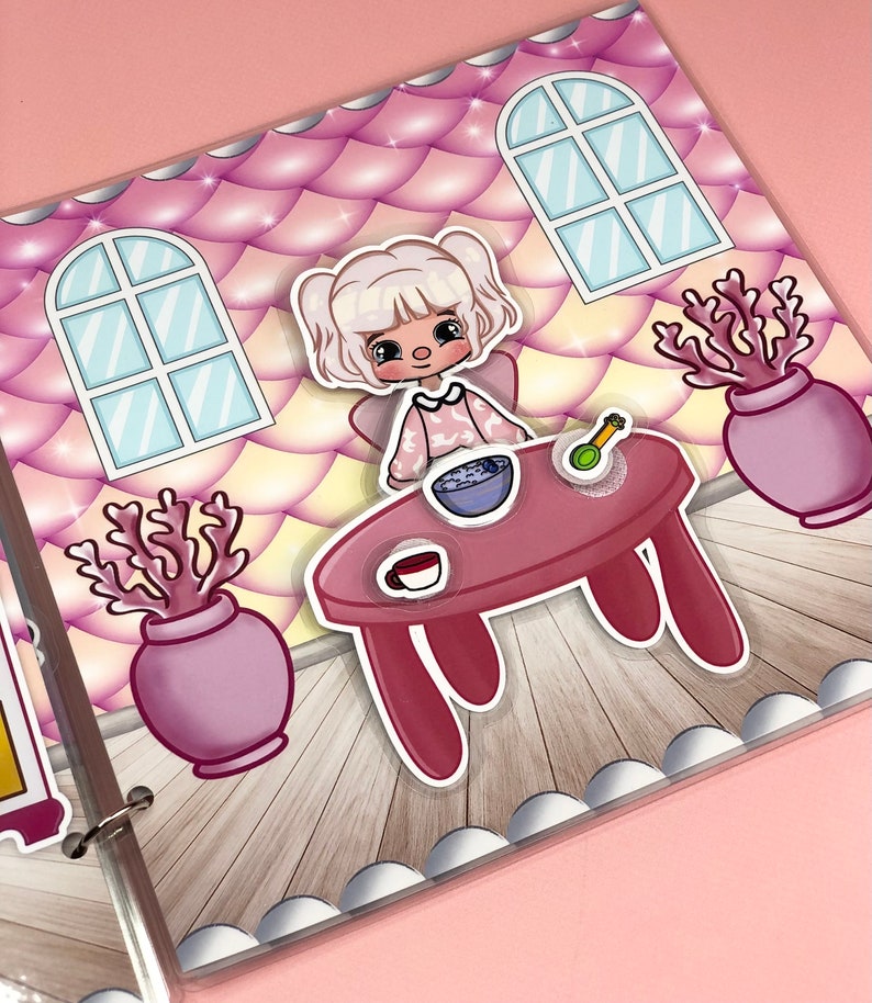 Busybook Toca Boca Life - Pink Dream, Paper house, Toddler Activity, Cartoon Characters image 9