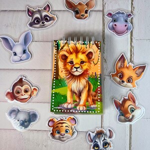 BusyBook, Smartbook, Aprendiendo un niño, Caras de Animales para bebés, Juguetes Montessori, Logopedia
