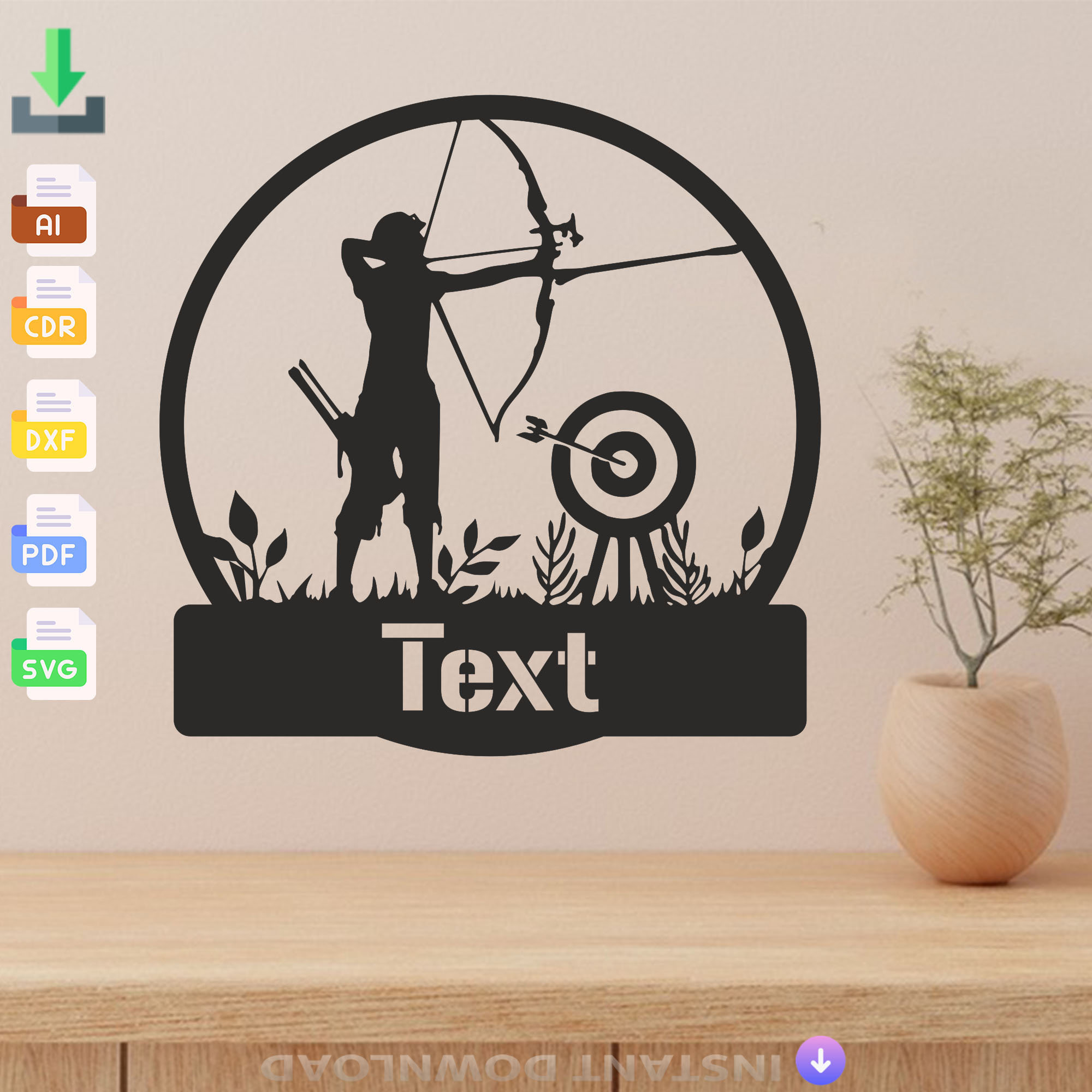 Sport Tir à L'arc Arc Icône Dessin Animé Vecteur Archer Flèche Arme Longbow | Vecteur Premium