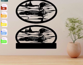 Custom Custom Duck Hunting Metal Sign laser cut svg dxf files wall sticker engraving decal silhouette template cut digital vector download