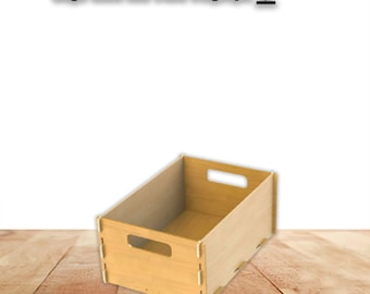 Wooden Storage Trunk with Lock: Laser Cut File (Digital Download)