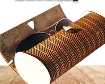 Laser Cut Wood Sunglasses Case Template: Vector CNC File (Digital Download)