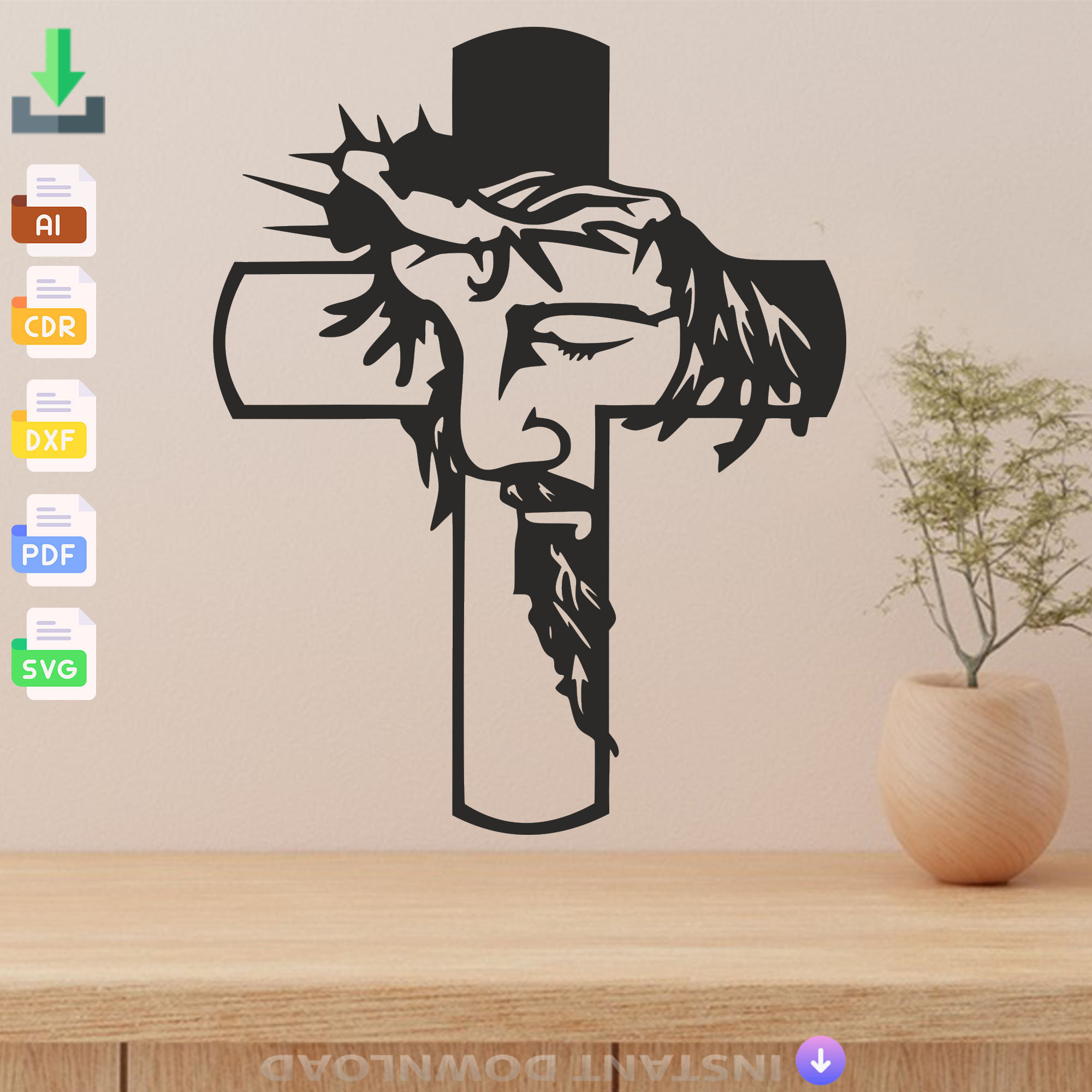 Cross Sticker, Holographic Christian Sticker, Christian Hydroflask  Stickers, Christian Waterbottle Stickers, Waterproof Cross Stickers 