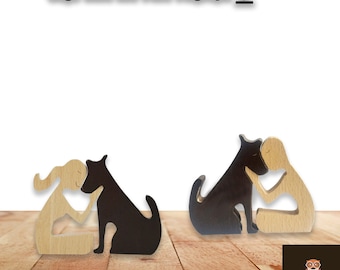 Wooden Dog Family Puzzle Human toy Laser cut files, Montessori Toy, Game for Kids,SVG,DXF,CDR,vector plans Glowforge files Instant download