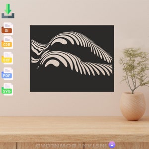 3D Woman Body Design laser cut svg dxf files wall sticker engraving decal silhouette template cnc cutting laser digital vector download