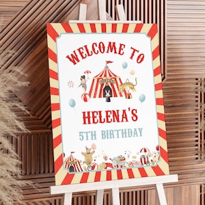 Carnival Birthday Party Welcome sign, Circus Birthday Welcome Sign, Carnival Birthday Party Sign, Instant Download, Printable, BD18