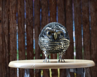 Hand Sculpted Metal Owl - Alexander Blazquez