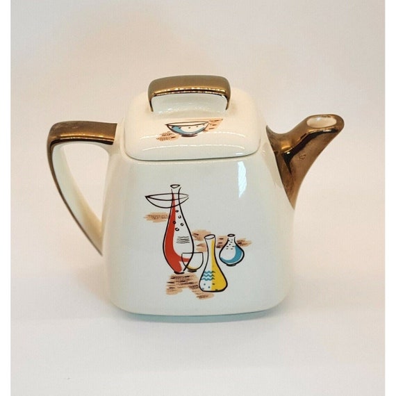 Stanford Art Pottery Tea Pot Sebring, Ohio MCM Rare #  Vintage