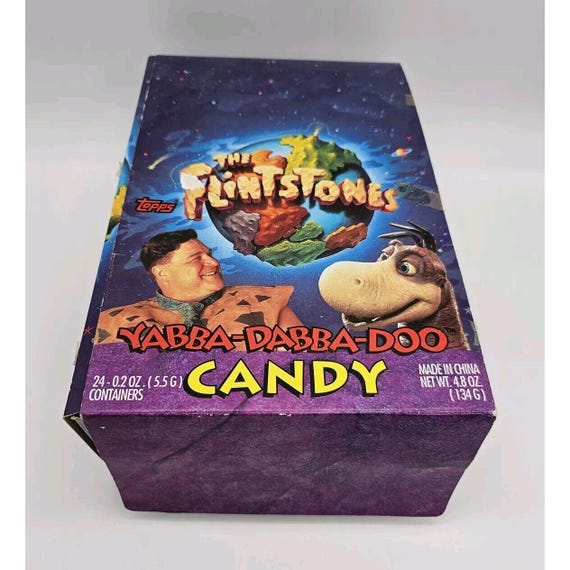The Flintstones Movie 1993 Topps Candy Containers & Display Fred Dino Goodman
