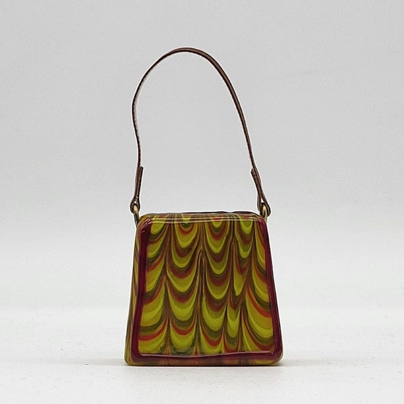 Fitz & Floyd Glass Menagerie Santa Fe Bag Miniature Purse Handbag