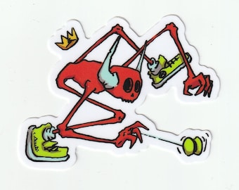 Adesivo in vinile Demon Yo-Yo King