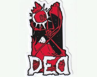 Adesivo in vinile DED Demone nelle Montagne