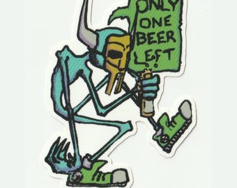 MF Doom Demon Vinyl Sticker