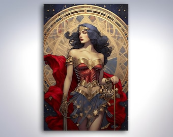 Wonder Women  Giclée Print/ Premium fine art print /Home Office Wall Art Print Wall Décor /Limited Edition Print