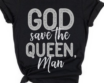 God Save the Queen Man Tee Shirt, Joe Biden Funny Gaffe TShirt, Biden T-Shirt, Funny Democrat Shirt, Political Shirt, God Save the Queen Tee