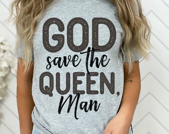 God Save the Queen Man Tee Shirt, Joe Biden Funny Gaffe TShirt, Biden T-Shirt, Funny Democrat Shirt, Political Shirt, God Save the Queen Tee
