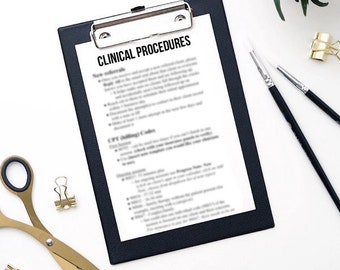 Clinical Procedures Manual for Group Practice Owners