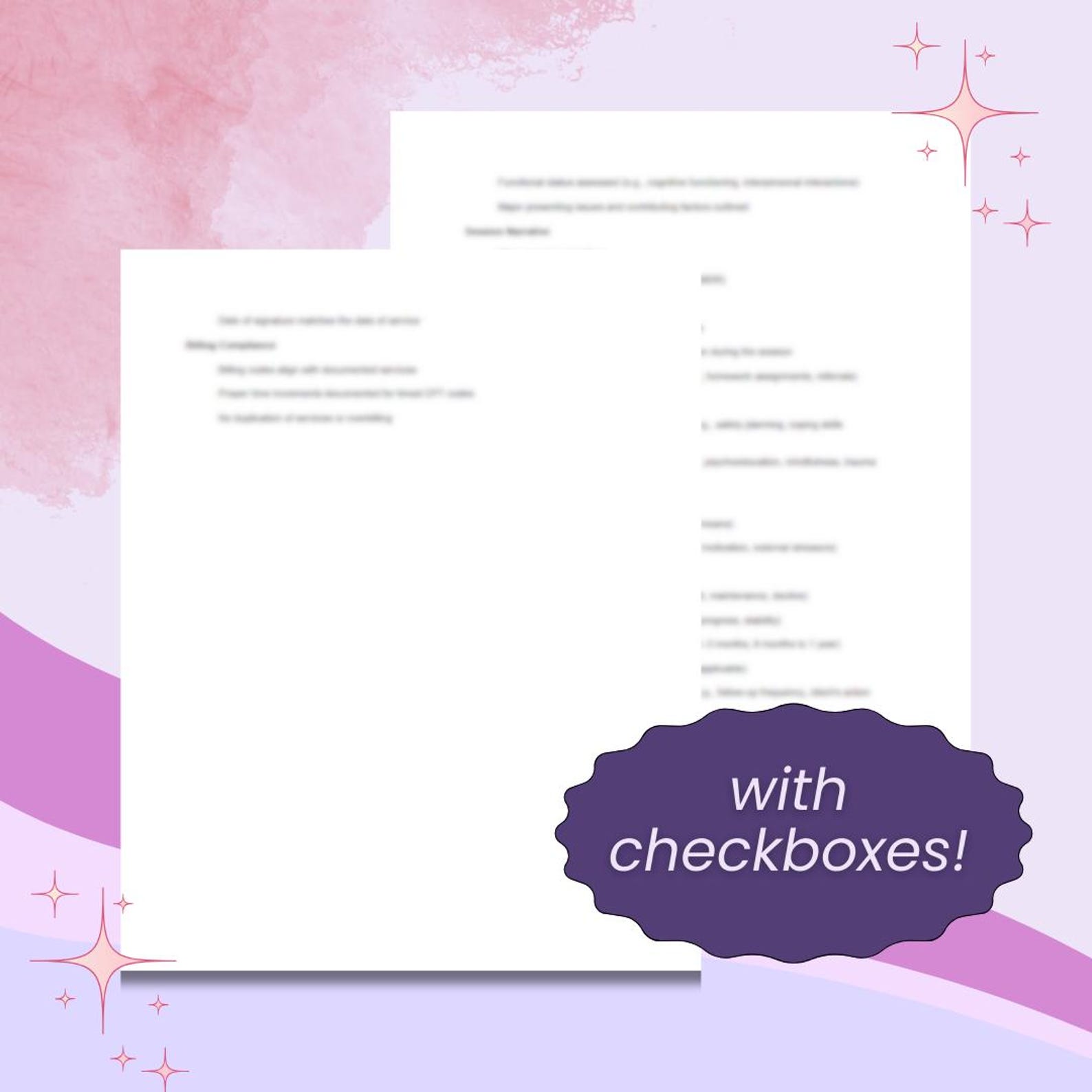 Checklist for Mental Health Progress Notes | Audit-ready | Telehealth ...