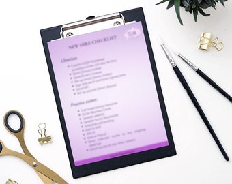 New Hire Checklist Template for Therapists and Group Practice Owners