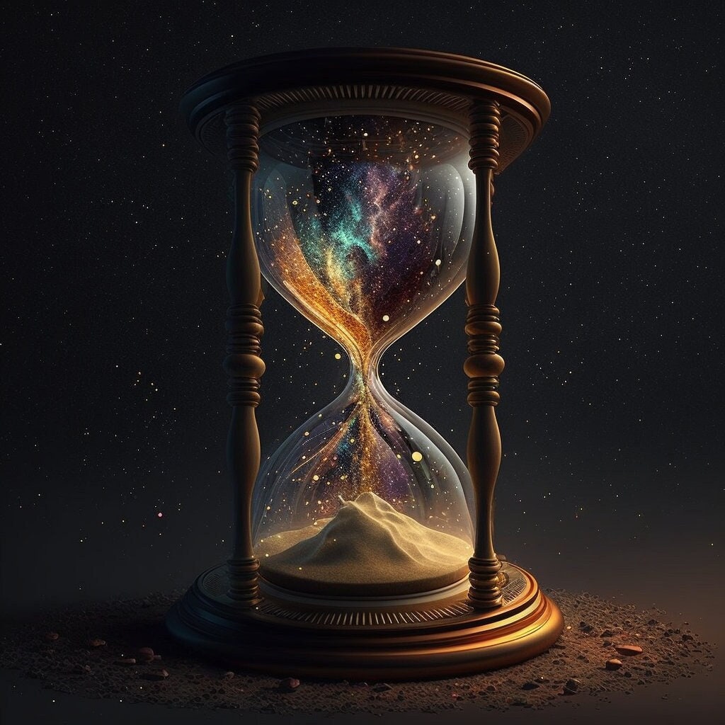 Mesmerizing Galaxy Hourglass Etsy