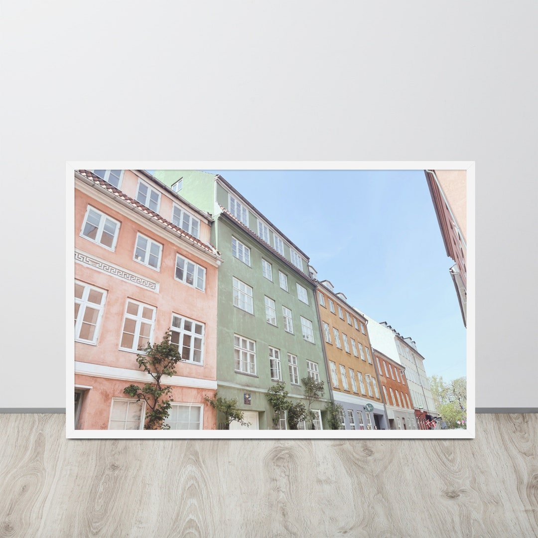 Wall Art/ Vintage European/ Framed Art/ Cityscape Etsy