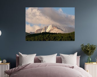 Rocky Mountain Range Metal Wall Art Print, Colorado, Rocky Mountains, Home Decor, Fine Art Print, Beautiful Views, Estes Park, Snow Covered