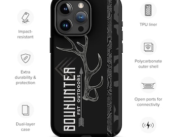Bowhunter Tough Case for iPhone® Phone Case Outdoors Elk Deer Camo Hunting MaddyHunts