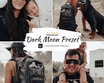 Dark Moon Lightroom Preset: Moody Portrait & Lifestyle (DNG File)