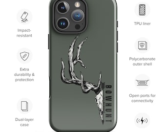 Bowhunt Tough Case for iPhone® Phone Case Outdoors Elk Deer Camo Hunting MaddyHunts