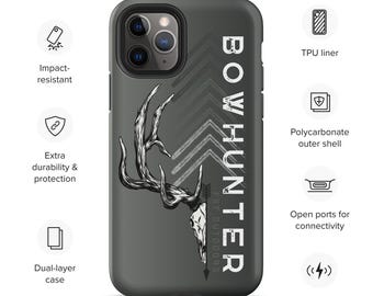 Bowhunter Deer Skull iPhone Case: Dual Layer Protection