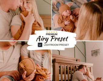 Airy Lightroom Preset: Warm Glow for Family Photos (Digital Download)