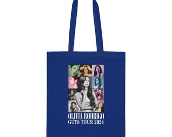 OLIVIA RODRIGO GUTS Tour Collage Eras Cotton Tote- Various Colors