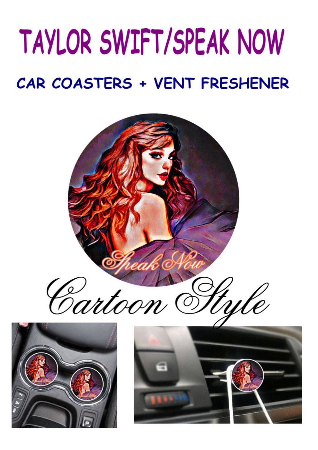 TAYLOR SWIFT Speak Now Fun Car Vent Air Freshener Custom Made Etsy