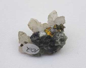 Ejemplar de cuarzo cetro de Cornualles, pequeño. Procedencia: Colección Levers, principalmente rocas, cristales y minerales de Cornualles.