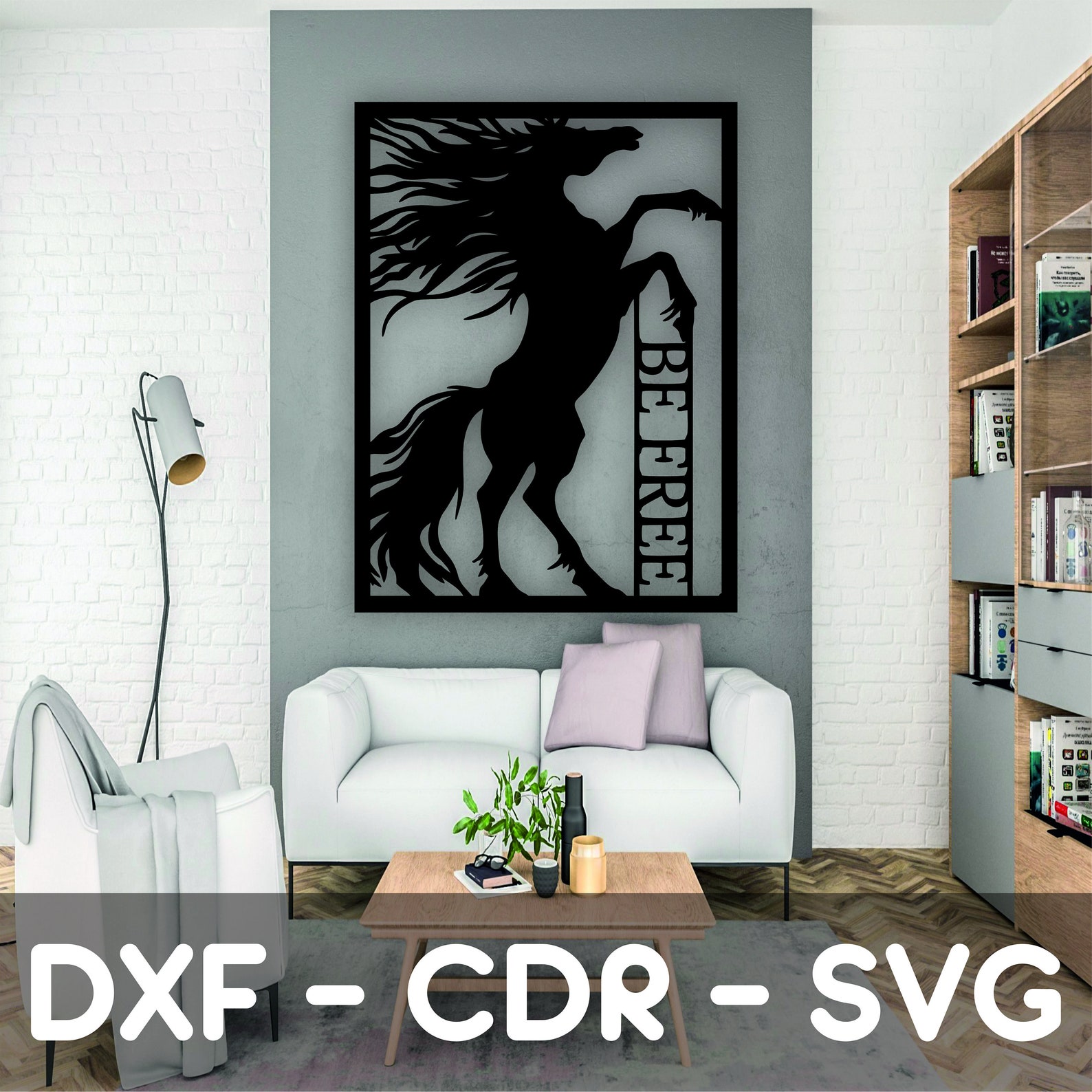 Be Free Horse Wall Art Svg Cut File, Animal Dxf Files, Plasma Cut File ...