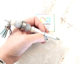 Handmade Fidget Spinner Pen for Autism, ADHD, & Anxiety | Beaded Spinner Pen |  Charm Pen | Discreet Fidget | Perfect School/Office Gift