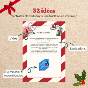 Kit boîte magique de Noël Lettres du père Noël calendrier de l’avent