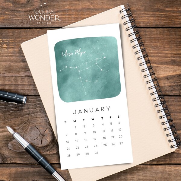 Astronomy Desk Calendar Etsy